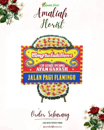Bunga Papan Congratulation di Sapuro Kebulen